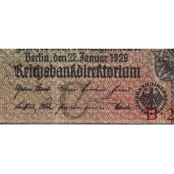 Allemagne - Pick 181a - 20 reichsmark - 22/01/1929 - Lettre C - Série B - Etat : TB-