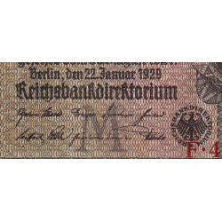 Allemagne - Pick 181a - 20 reichsmark - 22/01/1929 - Lettre M - Série F - Etat : TB