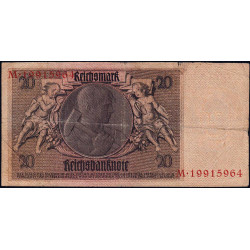 Allemagne - Pick 181a - 20 reichsmark - 22/01/1929 - Lettre S - Série M - Etat : TB-