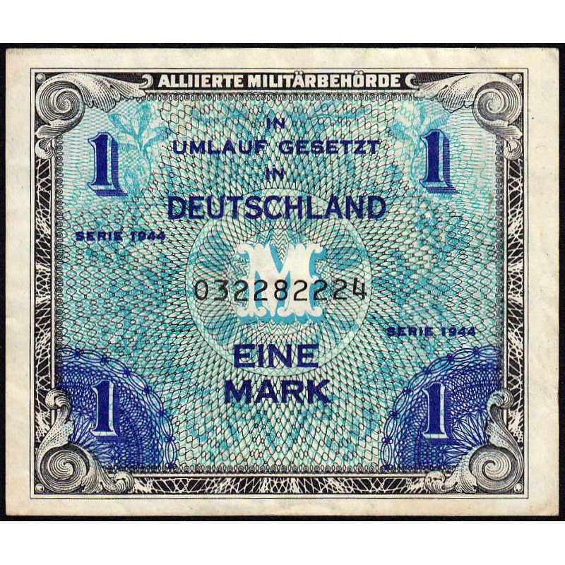 Allemagne - Occupation alliée - Pick 192a - 1 mark - 1944 - Etat : TB+