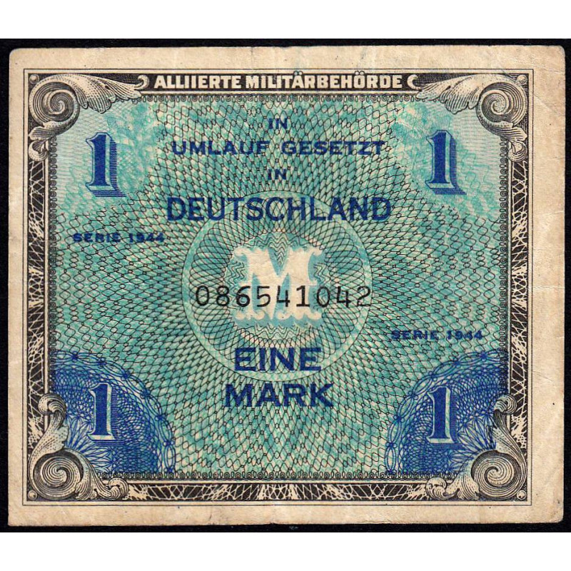 Allemagne - Occupation alliée - Pick 192a - 1 mark - 1944 - Etat : TB+