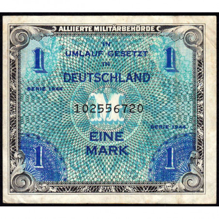 Allemagne - Occupation alliée - Pick 192a - 1 mark - 1944 - Etat : TTB+