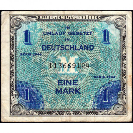 Allemagne - Occupation alliée - Pick 192a - 1 mark - 1944 - Etat : TB+