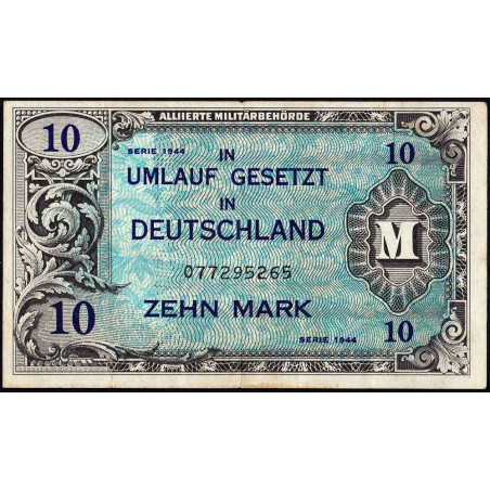 Allemagne - Occupation alliée - Pick 194a - 10 mark - 1944 - Etat : TTB