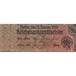 Allemagne - Pick 181a - 20 reichsmark - 22/01/1929 - Lettre G - Série A - Etat : TB+