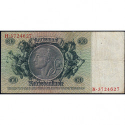 Allemagne - Pick 182a_1 - 50 reichsmark - 30/03/1933 - Lettre E - Série H - Etat : TB