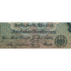 Allemagne - Pick 182a_1 - 50 reichsmark - 30/03/1933 - Lettre E - Série O - Etat : TB