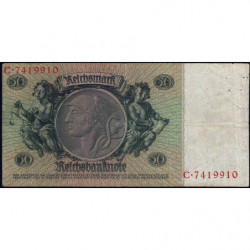 Allemagne - Pick 182a_1 - 50 reichsmark - 30/03/1933 - Lettre M - Série C - Etat : TB