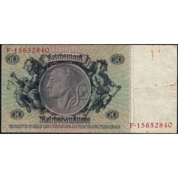 Allemagne - Pick 182a_2 - 50 reichsmark - 30/03/1933 - Lettre A - Série F - Etat : TB+