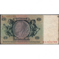 Allemagne - Pick 182a_2 - 50 reichsmark - 30/03/1933 - Lettre A - Série H - Etat : TB-