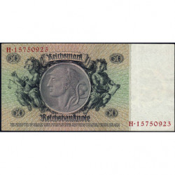 Allemagne - Pick 182a_2 - 50 reichsmark - 30/03/1933 - Lettre A - Série H - Etat : SUP-