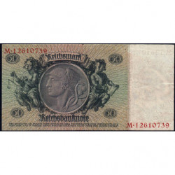 Allemagne - Pick 182a_2 - 50 reichsmark - 30/03/1933 - Lettre C - Série M - Etat : TTB