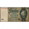 Allemagne - Pick 182b - 50 reichsmark - 30/03/1933 - Sans lettre - Série M - Etat : TB+