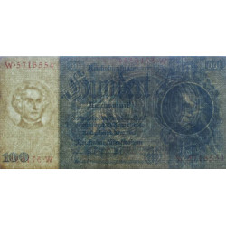 Allemagne - Pick 183a - 100 reichsmark - 24/06/1935 - Lettre B - Série W - Etat : SUP