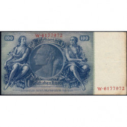 Allemagne - Pick 183a - 100 reichsmark - 24/06/1935 - Lettre B - Série W - Etat : TTB