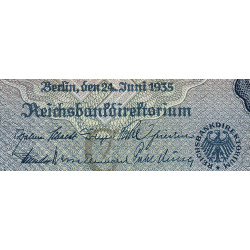 Allemagne - Pick 183a - 100 reichsmark - 24/06/1935 - Lettre C - Série B - Etat : TTB