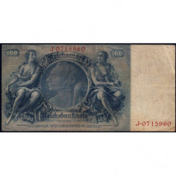 Allemagne - Pick 183a - 100 reichsmark - 24/06/1935 - Lettre E - Série J - Etat : TB