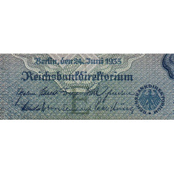 Allemagne - Pick 183a - 100 reichsmark - 24/06/1935 - Lettre E - Série K - Etat : TTB