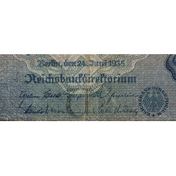 Allemagne - Pick 183a - 100 reichsmark - 24/06/1935 - Lettre U - Série E - Etat : TB-