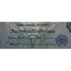 Allemagne - Pick 183a - 100 reichsmark - 24/06/1935 - Lettre V - Série F - Etat : TB+