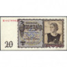 Allemagne - Pick 185 - 20 reichsmark - 16/06/1939 - Lettre W - Série E - Etat : SUP