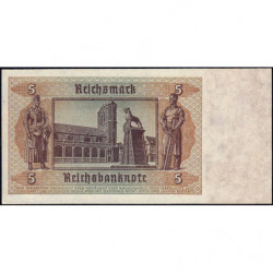 Allemagne - Pick 186a_2 - 5 reichsmark - 01/08/1942 - Lettre P - Série J - Etat : pr.NEUF