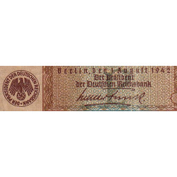 Allemagne - Pick 186a_2 - 5 reichsmark - 01/08/1942 - Lettre P - Série R - Etat : TB