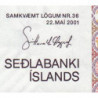 Islande - Pick 59a_5 - 1'000 kronur - Série E - Loi 2001 (2004) - Etat : NEUF