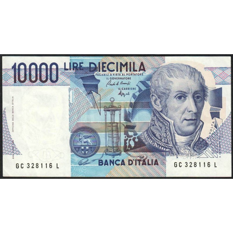 Italie - Pick 112b - 10'000 lire - Lettre C - 03/09/1984 (1988) - Etat : SUP+