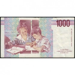 Italie - Pick 114a - 1'000 lire - Lettre B - 03/10/1990 (1991) - Etat : TB