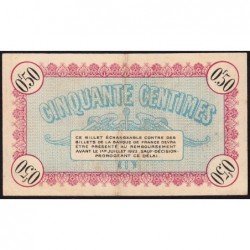 Besançon (Doubs) - Pirot 25-19 - 50 centimes - Série 163 - Sans date (1920) - Etat : TTB+