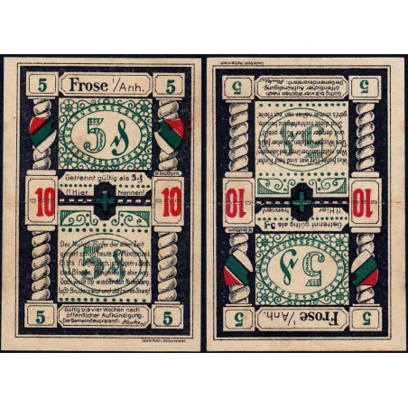 Allemagne - Notgeld - Frose-in-Anhalt - 10 pfennig - Sans date (1921) - Etat : SPL