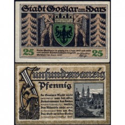 Allemagne - Notgeld - Goslar - 25 pfennig - 06/1920 - Etat : SPL