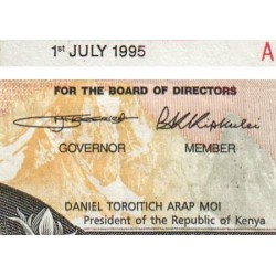 Kenya - Pick 33 - 500 shillings - Série AB - 01/07/1995 - Etat : TTB-