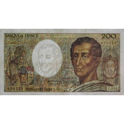 F 70-06 - 1986 - 200 francs - Montesquieu - Série C.042 - Etat : TTB-