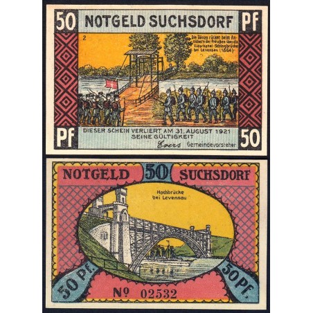 Allemagne - Notgeld - Suchsdorf - 50 pfennig - 1921 - Etat : NEUF