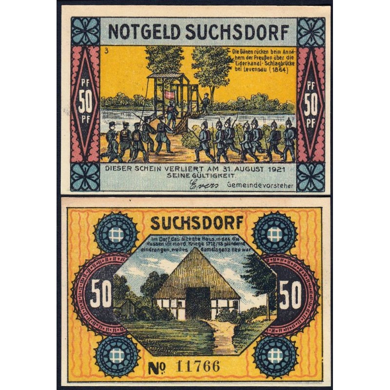 Allemagne - Notgeld - Suchsdorf - 50 pfennig - 1921 - Etat : NEUF