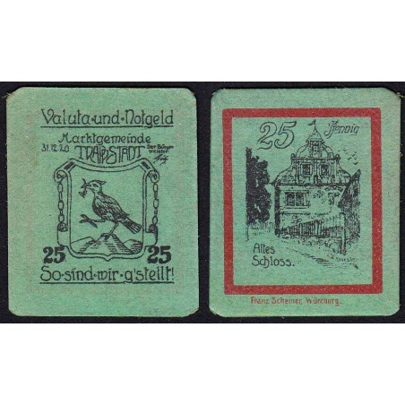 Allemagne - Notgeld - Trappstadt - 25 pfennig - 31/12/1920 - Etat : NEUF