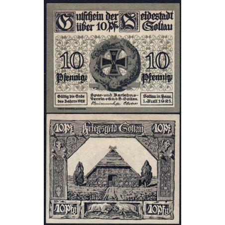 Allemagne - Notgeld - Soltau - 10 pfennig - 01/07/1921 - Etat : SPL+